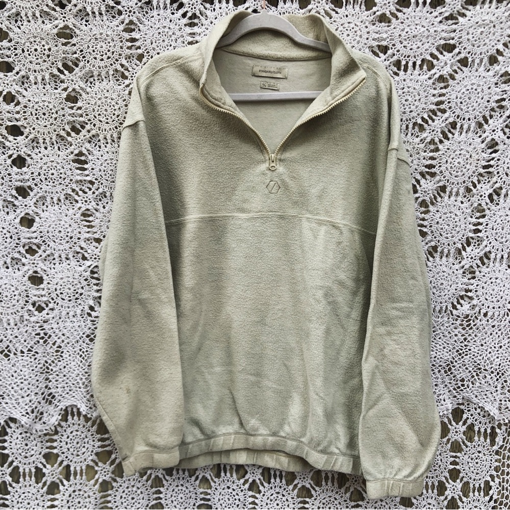 Standard Cloth by Urban Outfitters Quarter Zip Fleece Pullover